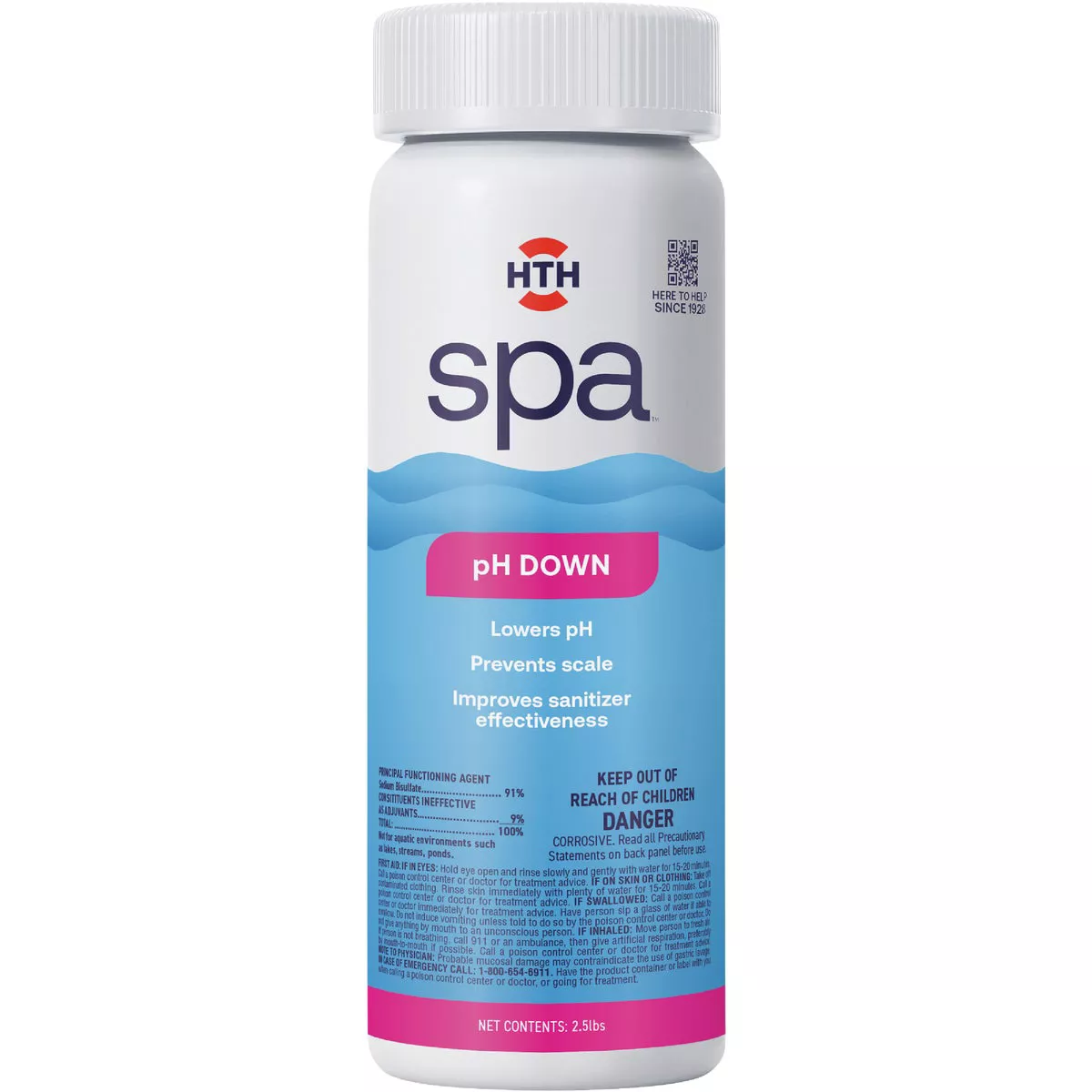 HTH Spa Care pH Down 2.5 Lb. pH Decreaser Crystal