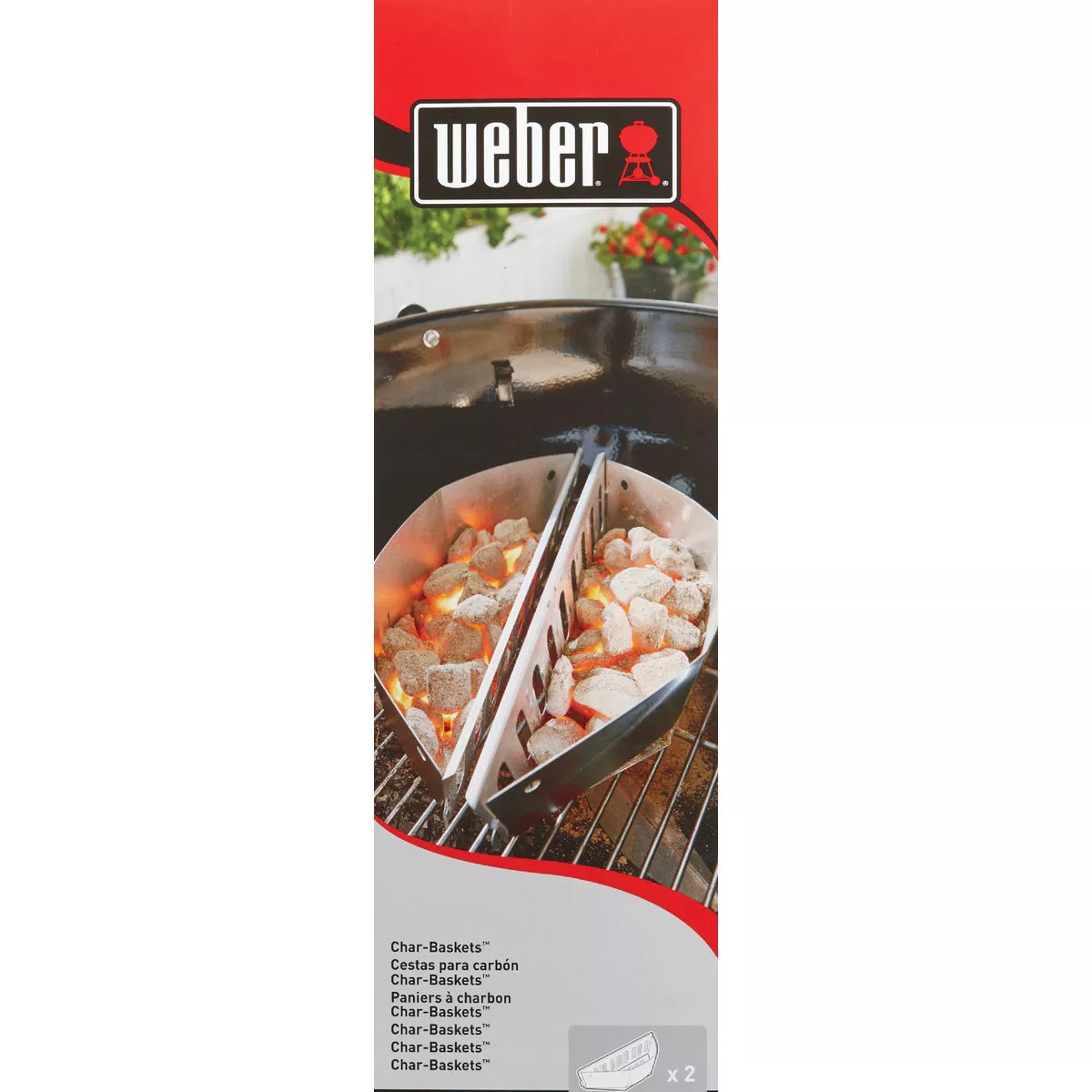 Weber Char-Basket Aluminized Steel Charcoal Fuel Holders (2-Pack) - photo 2
