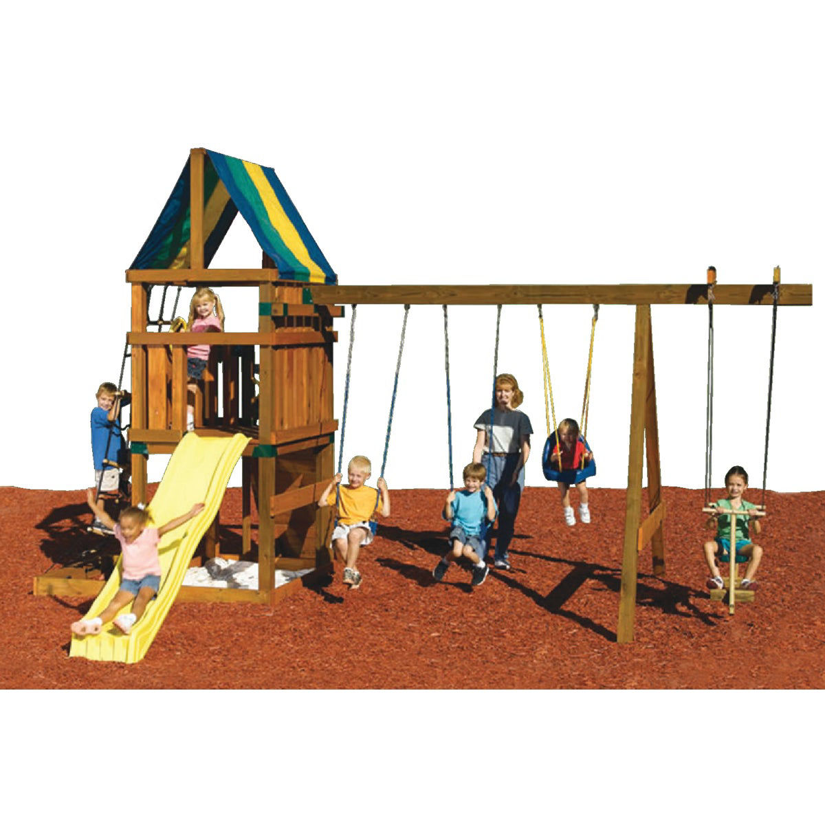 Swing N Slide Alpine Custom DIY Playset Hardware Kit (Lumber and Slide