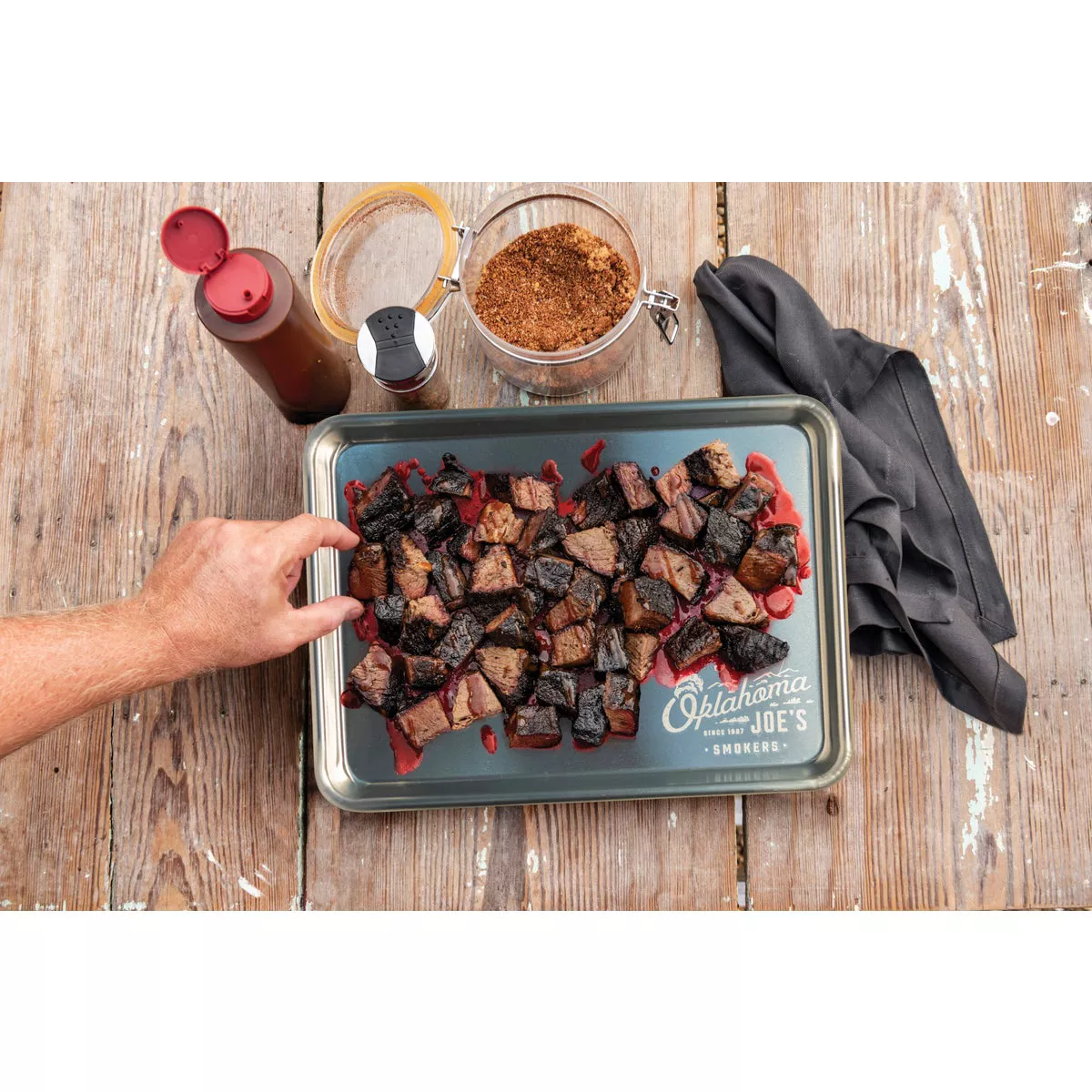 Oklahoma Joe's 13 In. W. x 9 In. L. Aluminum Serving Tray - photo 2