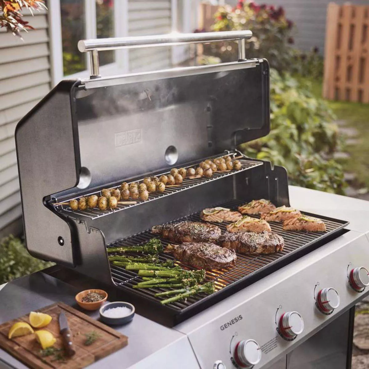 Weber Genesis E-415 4-Burner Liquid Propane Gas Grill, Black - photo 5