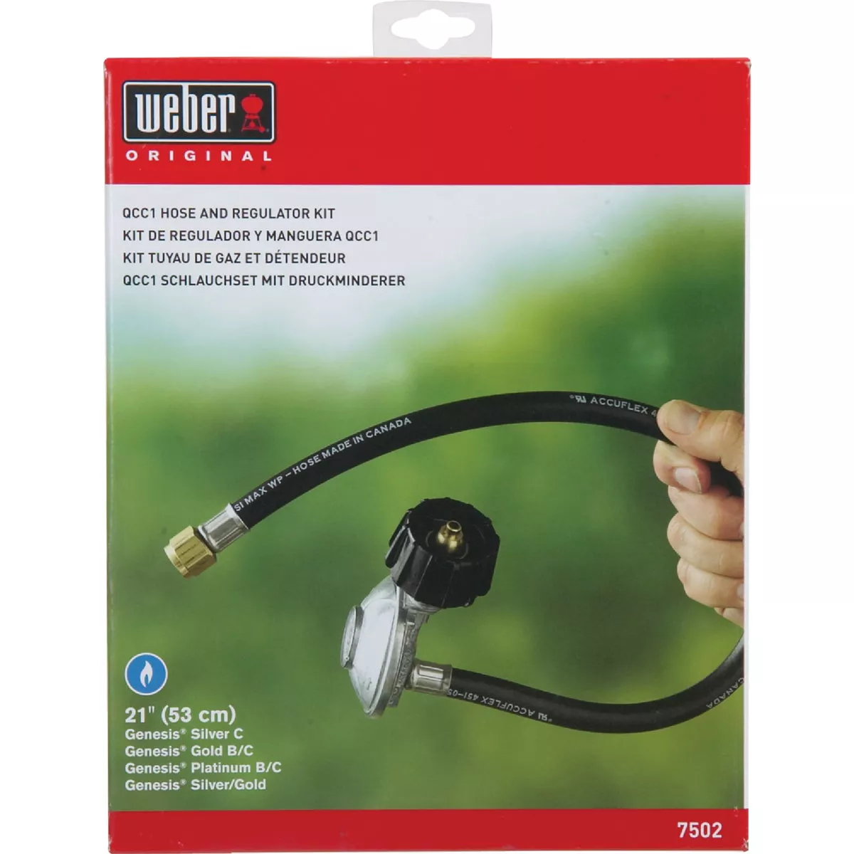 Weber 24 In. Rubber LP Hose & Regulator - photo 2
