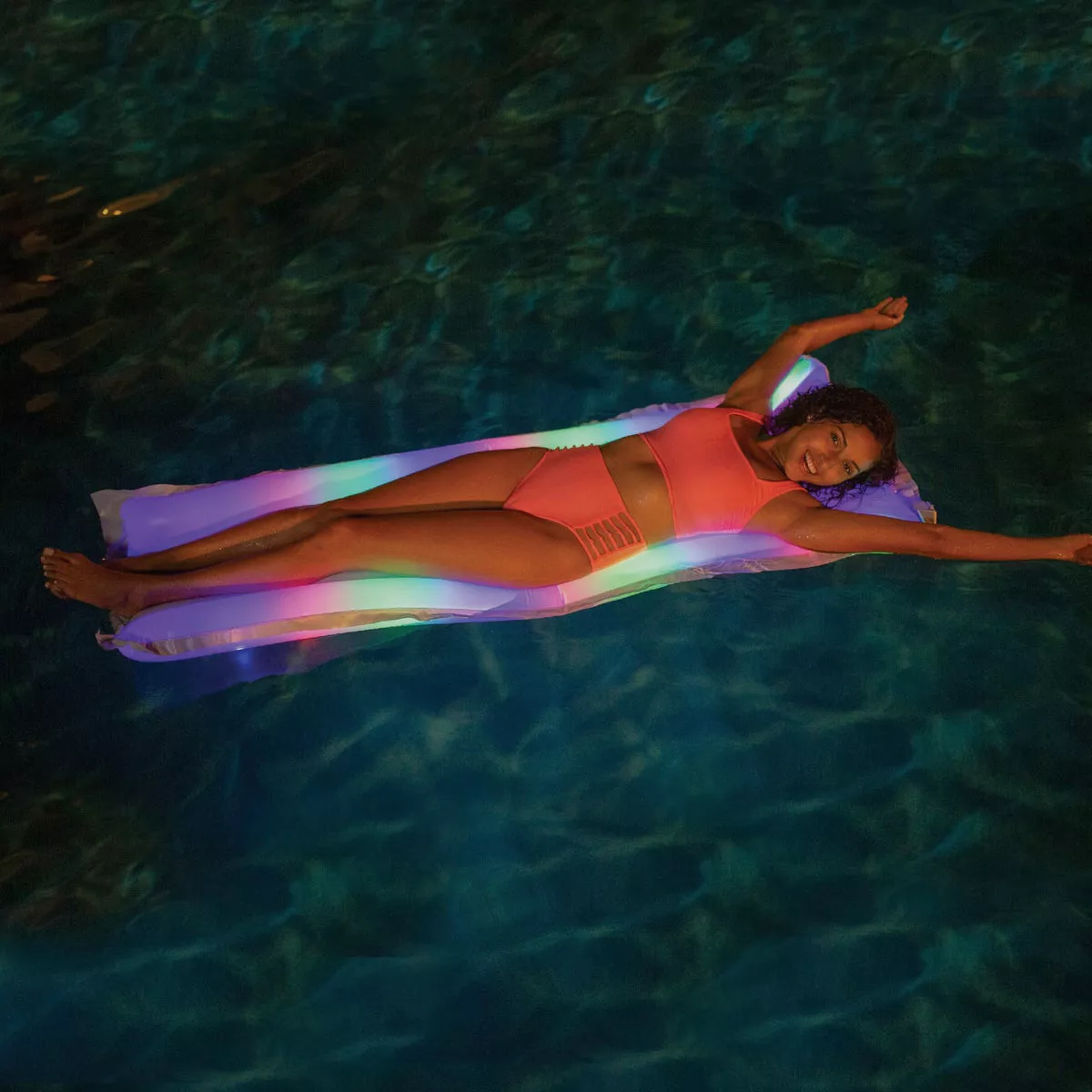 PoolCandy Ride-On 72 In. Illuminated Color Changing LED Pillow Raft - photo 3