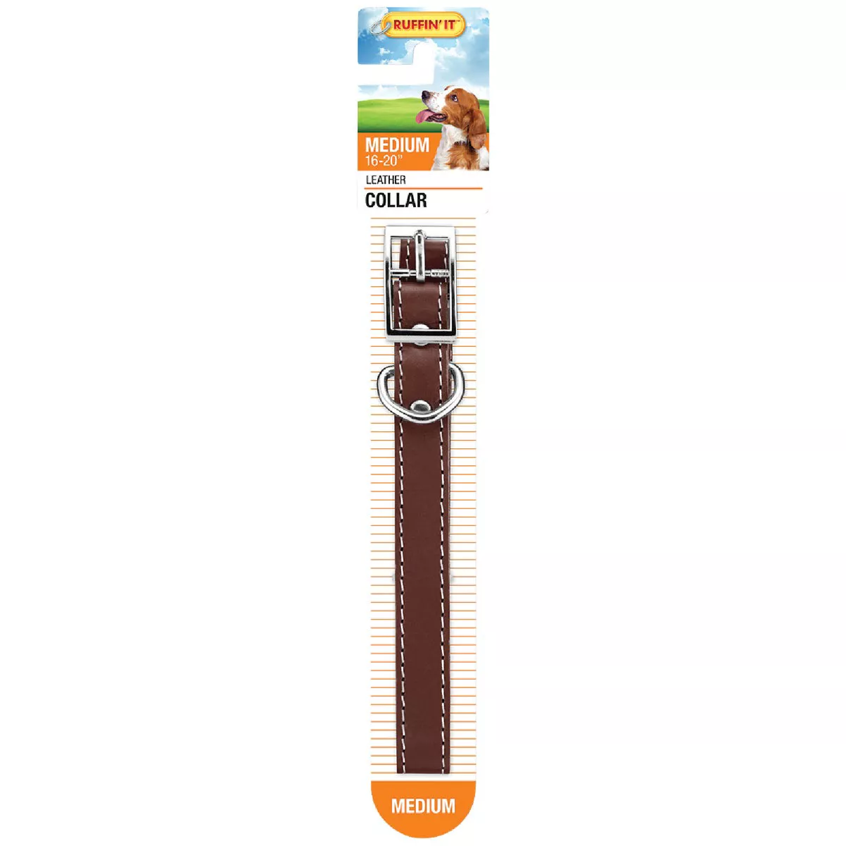 Westminster Pet Ruffin' it Adjustable 20 In. Leather Dog Collar