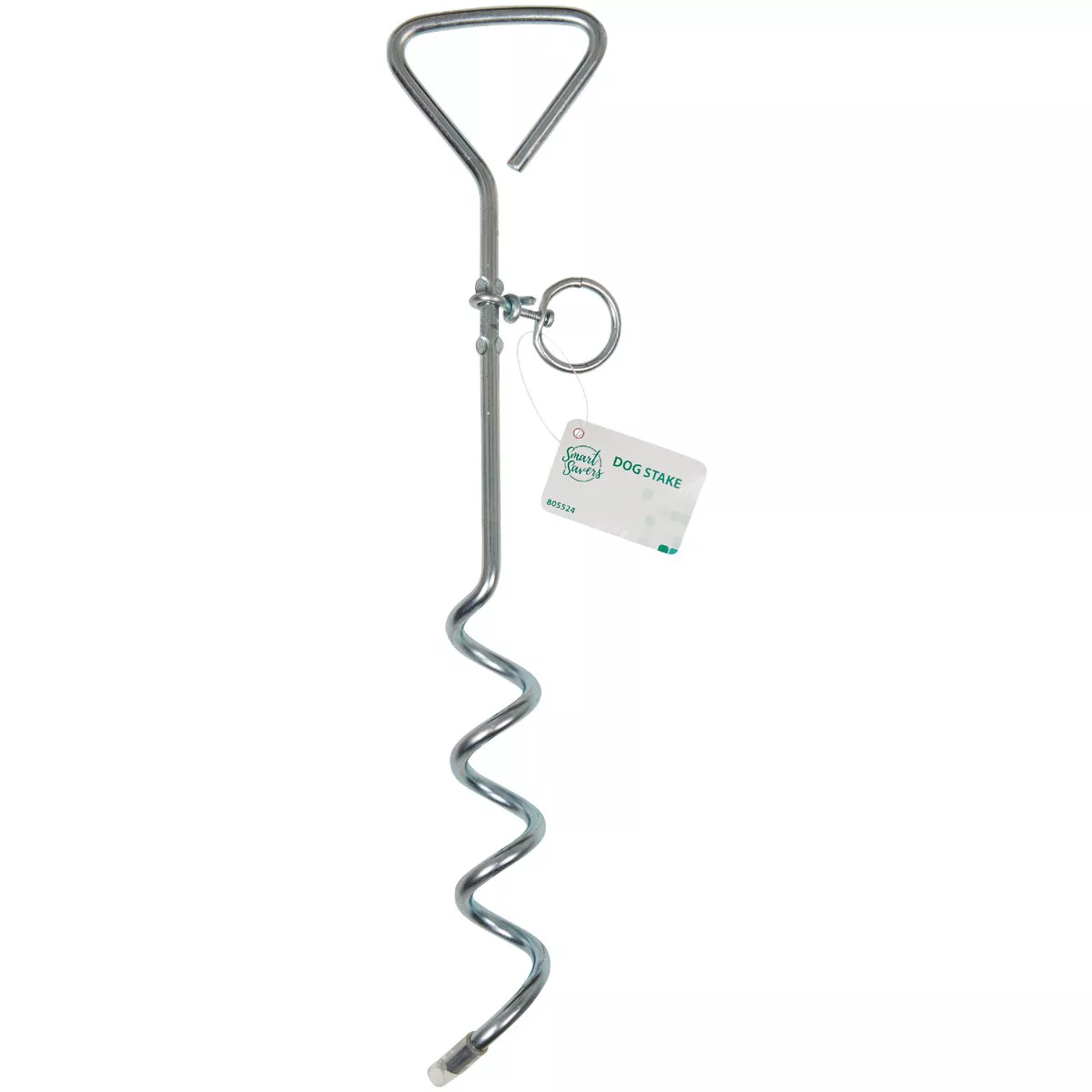 Smart Savers 15.75 In. Corkscrew Iron Dog Tie-Out Stake