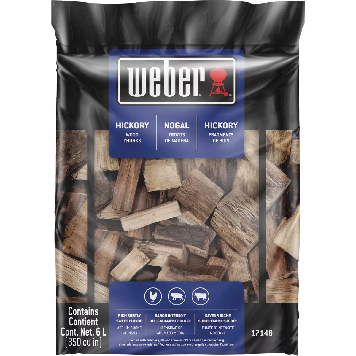 Weber 350 Cu. In. Hickory Wood Chunks