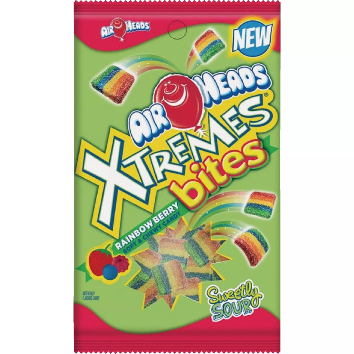 Air Heads Xtremes Bites 6 Oz. Rainbow Berry Candy
