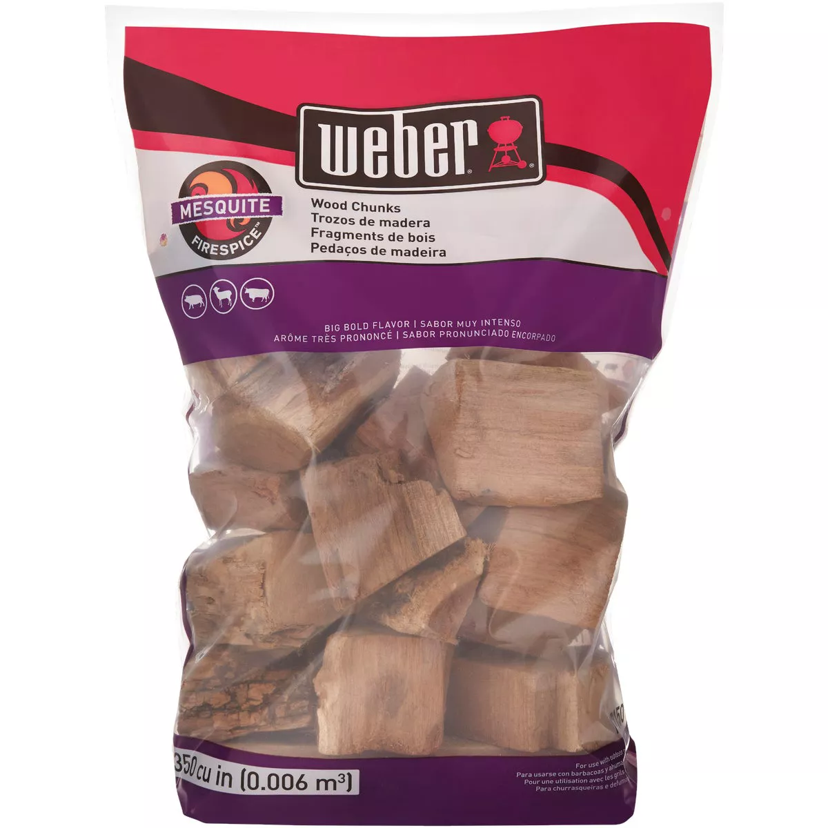 Weber 350 Cu. In. Mesquite Wood Chunks - photo 4