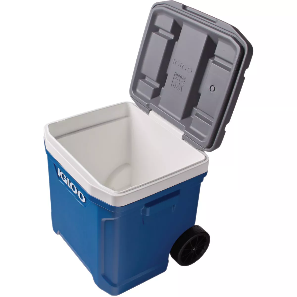 Igloo Latitude 60 Qt. 2-Wheeled Cooler, Indigo Blue & Meteorite - photo 3