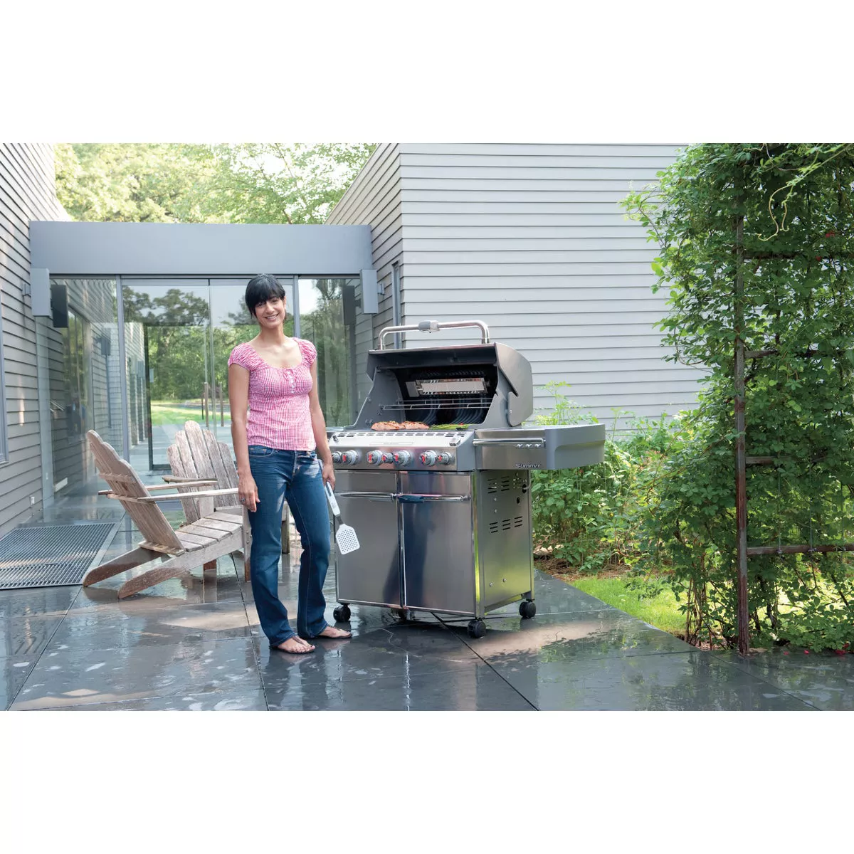 Weber Summit S-470 4-Burner Liquid Propane Gas Grill with Side Burner, Stainless Steel - photo 2