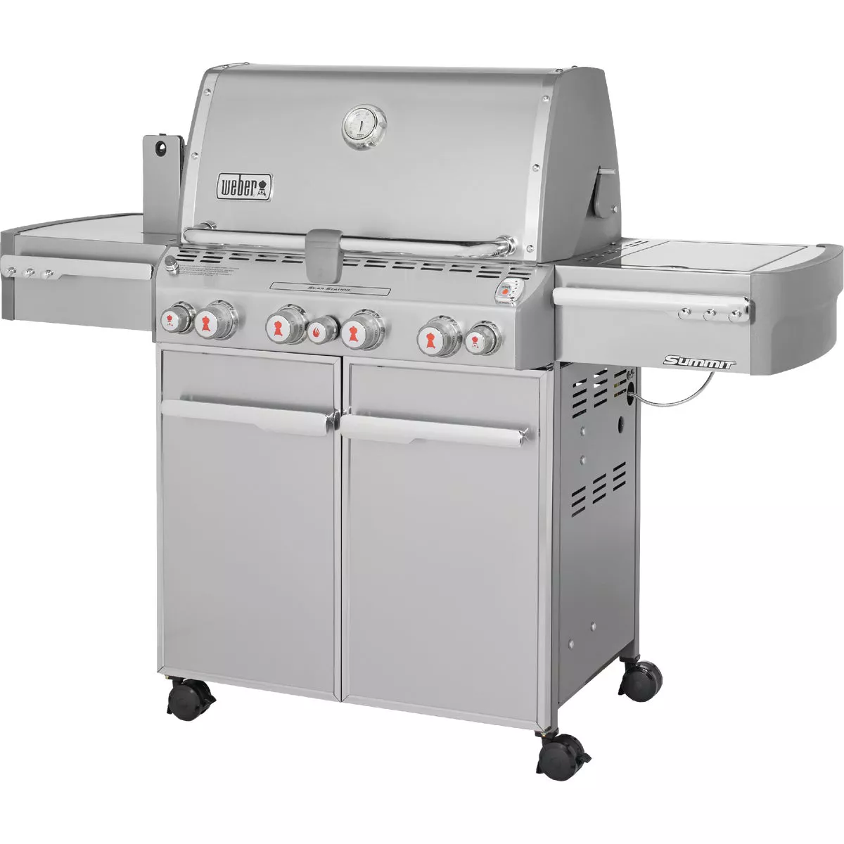 Weber Summit S-470 4-Burner Liquid Propane Gas Grill with Side Burner, Stainless Steel - photo 4