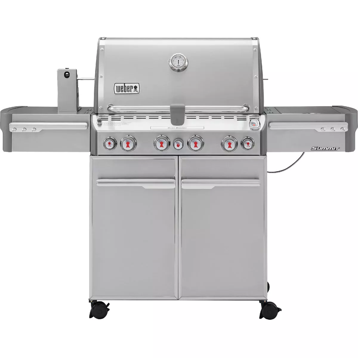 Weber Summit S-470 4-Burner Liquid Propane Gas Grill with Side Burner, Stainless Steel - photo 5