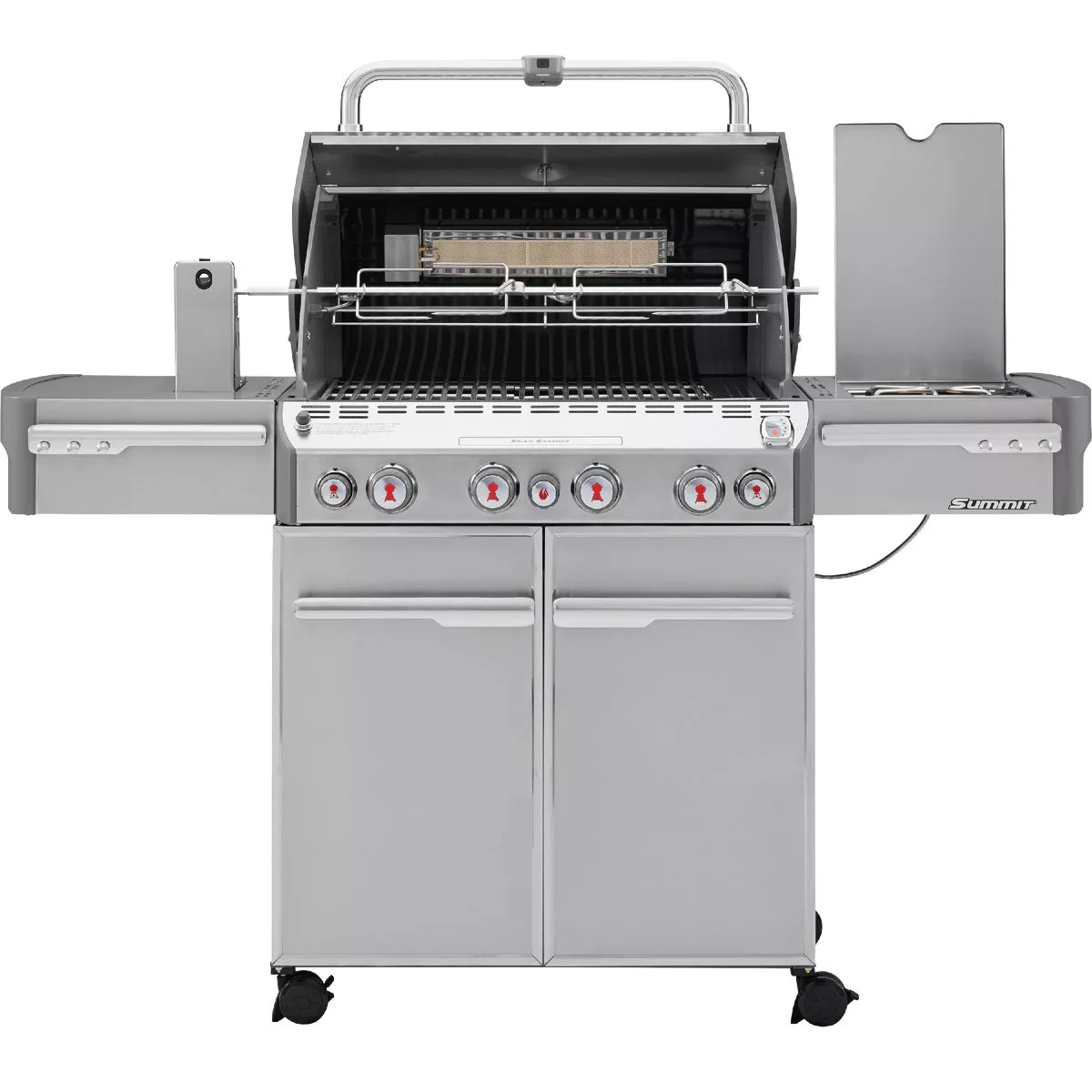 Weber Summit S-470 4-Burner Liquid Propane Gas Grill with Side Burner, Stainless Steel - photo 6