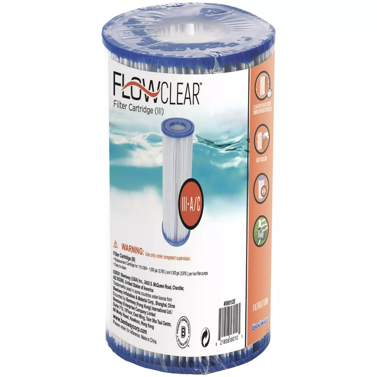 Bestway Flowclear Type III - A/C Pool Filter Cartridge - photo 2