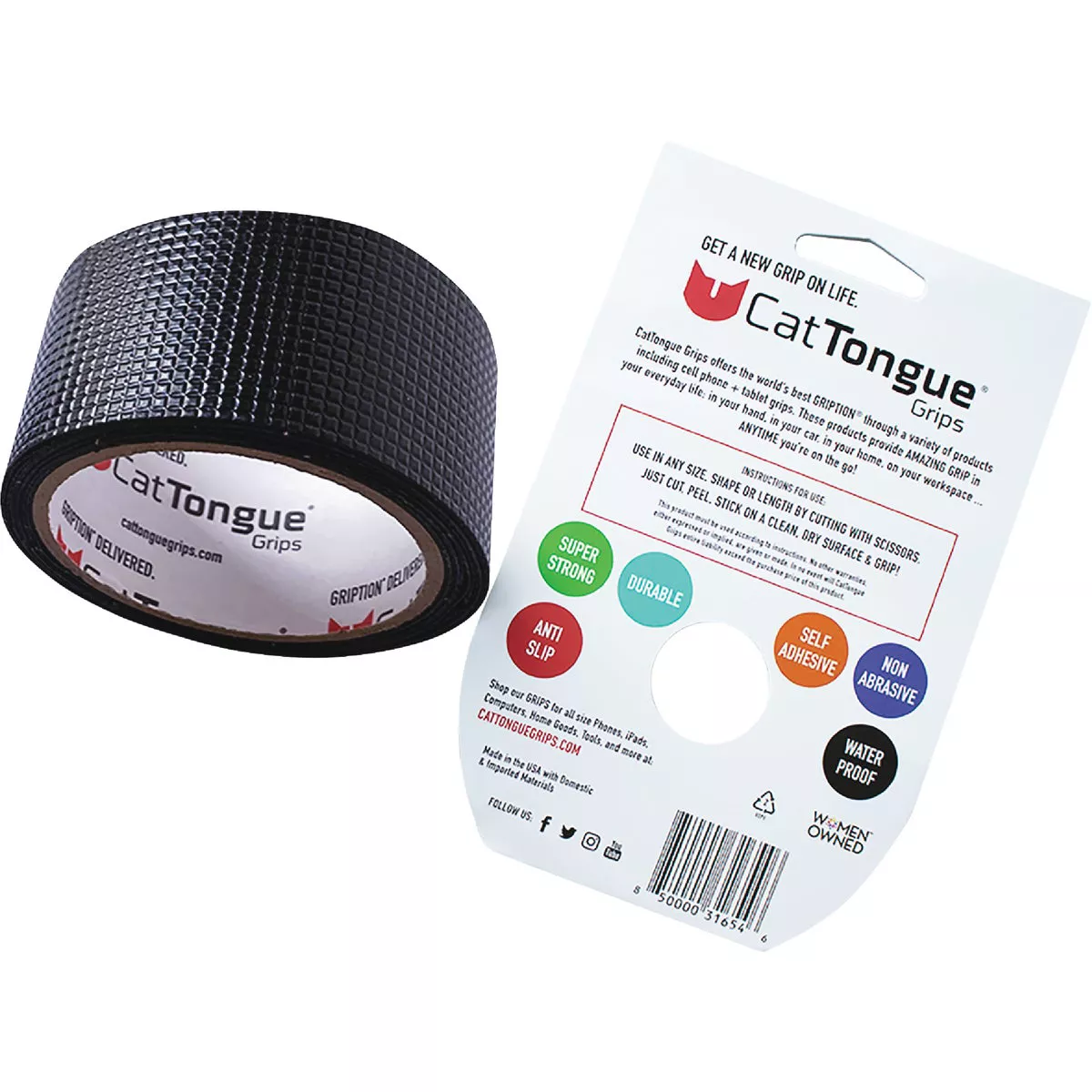 CatTongue Grips Gription 10 Ft. Black Non-Abrasive Anti-Slip Roll - photo 2