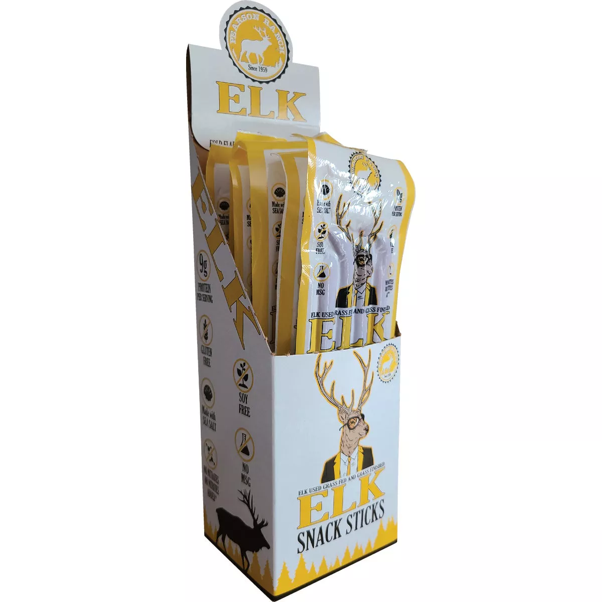 Pearson Ranch Jerky 4 Oz. Elk Hickory Multi-Pack Snack Stick Jerky - photo 3