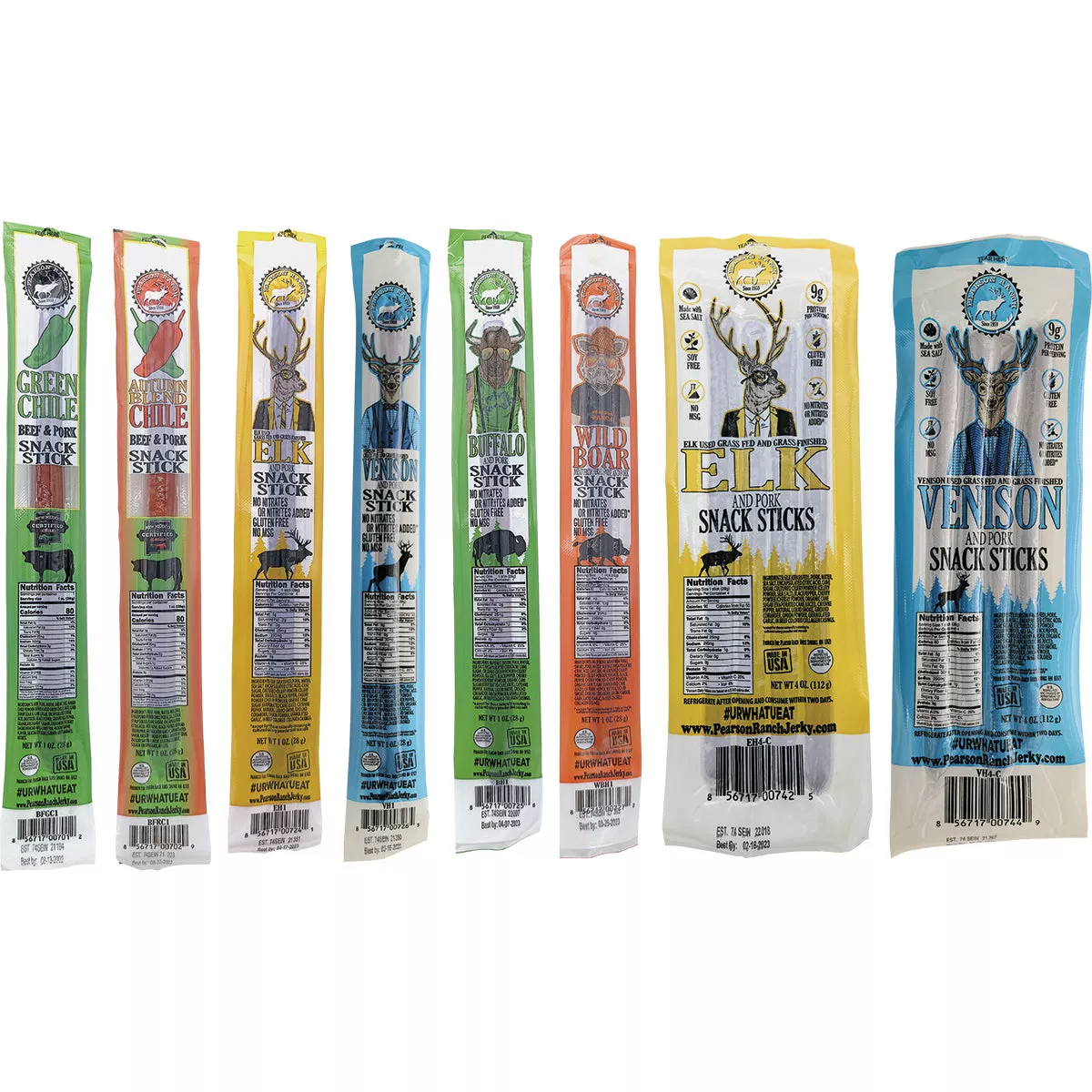 Pearson Ranch Jerky 4 Oz. Elk Hickory Multi-Pack Snack Stick Jerky - photo 4