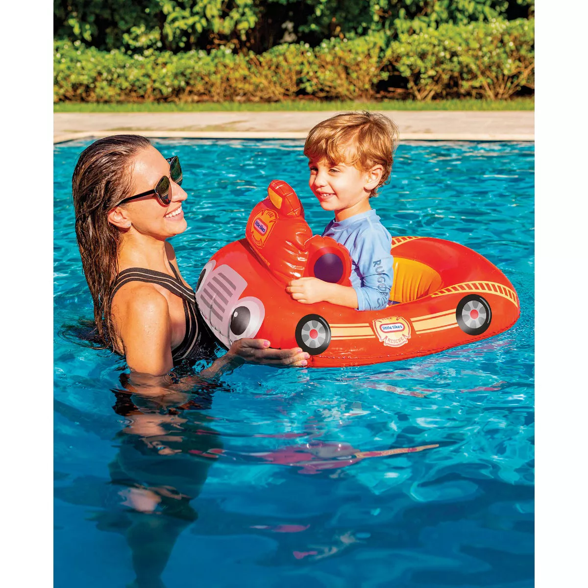 PoolCandy Little Tikes Fire Truck Ride-On Toddler Pool Float - photo 3