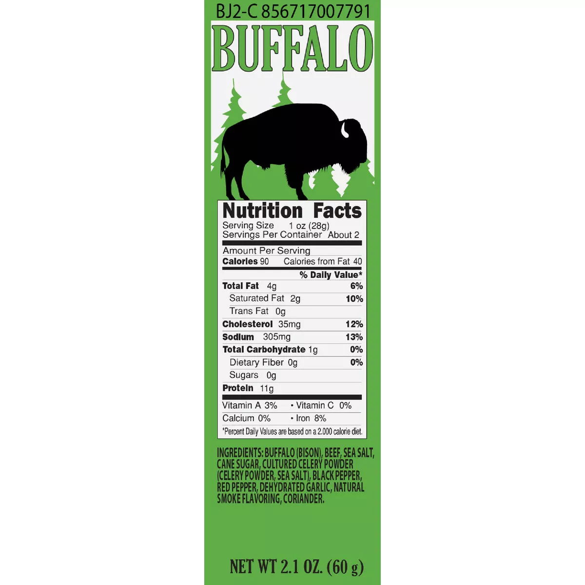 Pearson Ranch Jerky 2.1 Oz. All-Natural Buffalo Jerky - photo 3