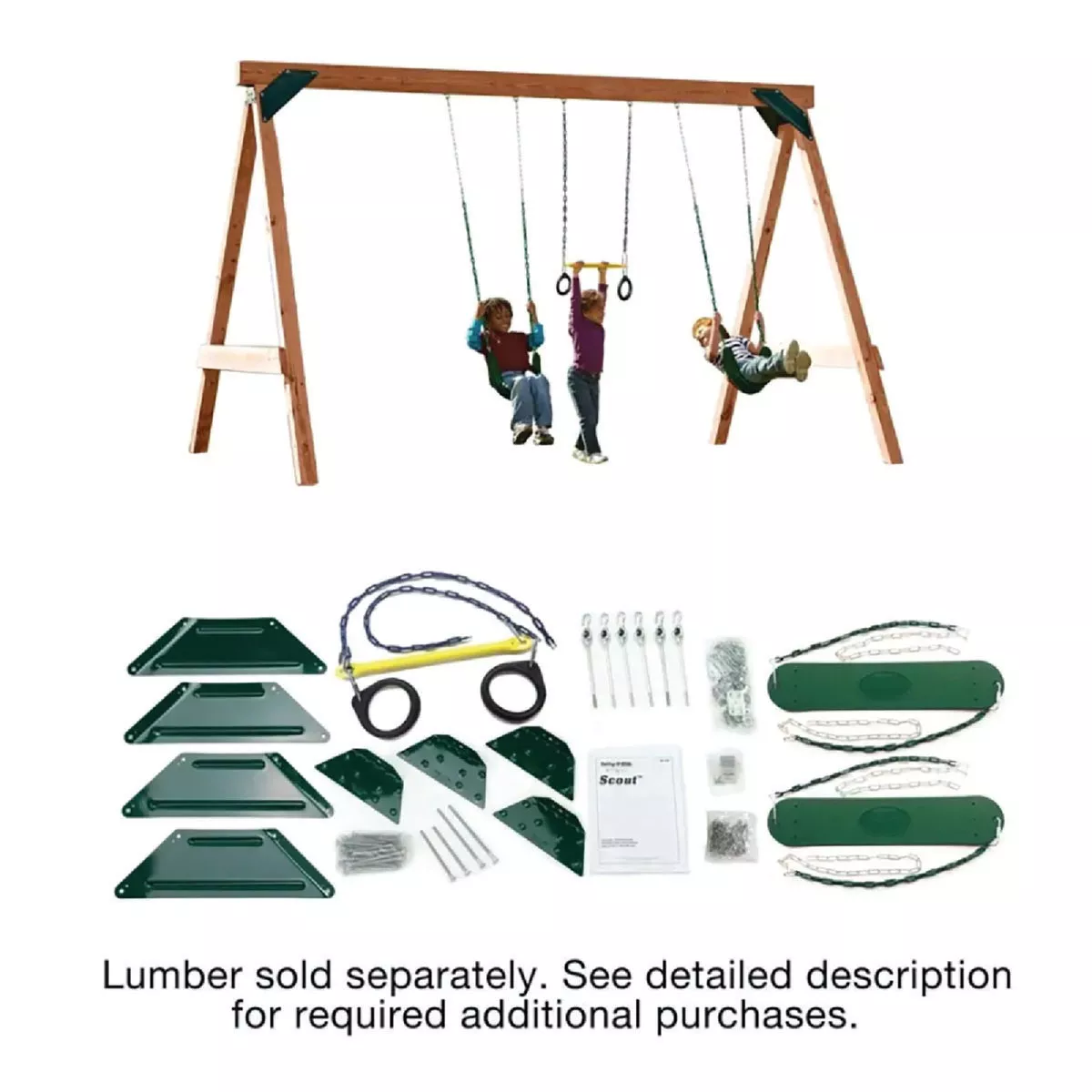 Swing N Slide Scout Custom DIY Playset Hardware Kit (Lumber Not Included) - photo 2