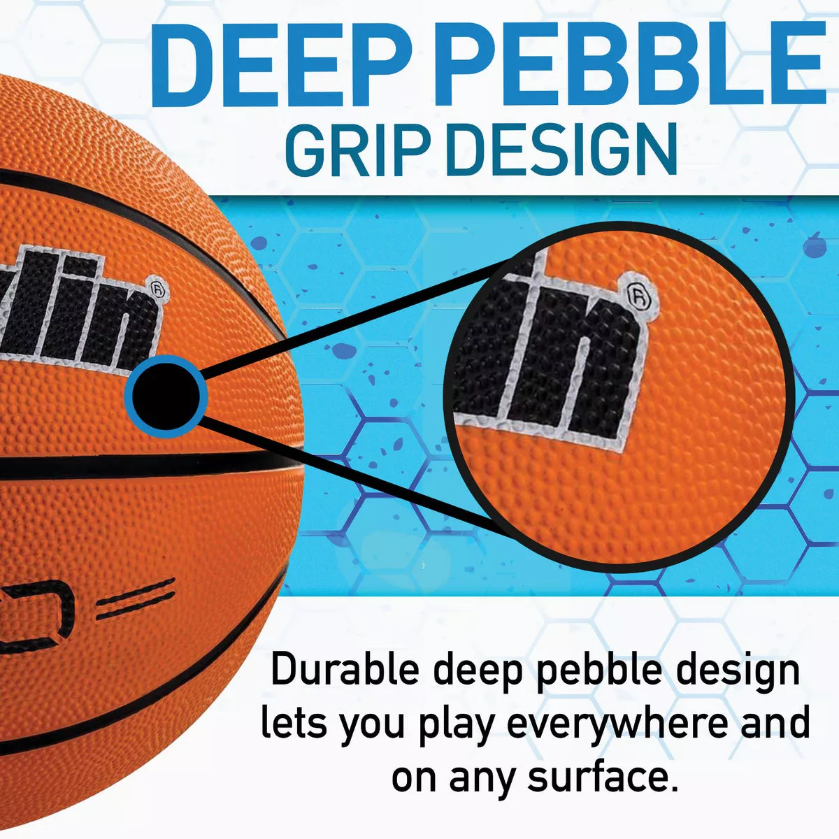 Franklin Grip-Rite Indoor/Outdoor Rubber Basketball, Official Size - photo 4