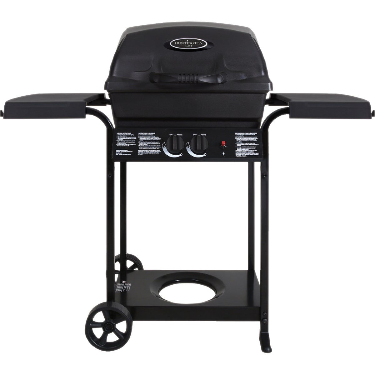 Huntington 2-Burner Cast Aluminum Propane Gas Grill