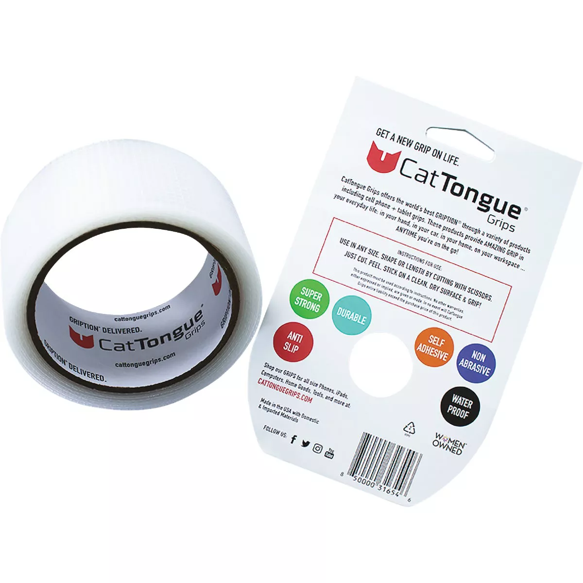 CatTongue Grips Gription 10 Ft. Clear Non-Abrasive Anti-Slip Roll - photo 2