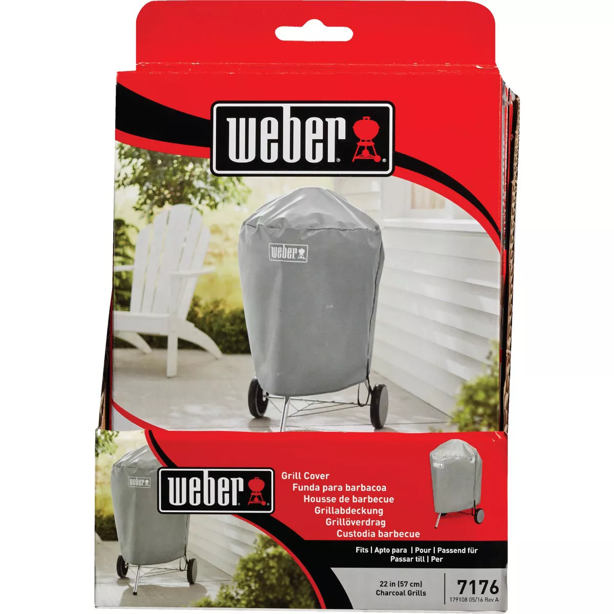 Weber Gray 22 In. Original Kettle Grill Cover - photo 4
