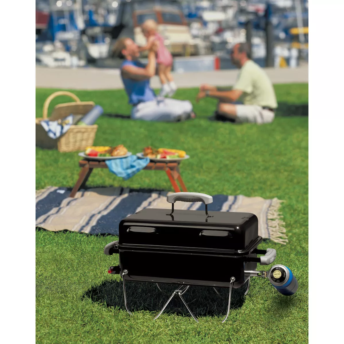 Weber Go-Anywhere 1-Burner Black 6,500-BTU LP Gas Grill - photo 8