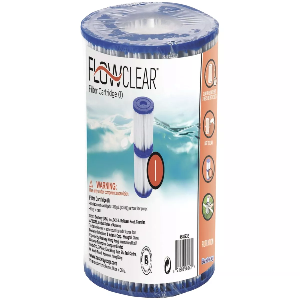 Bestway Flowclear Type I Pool Filter Cartridge (2-Pack) - photo 2