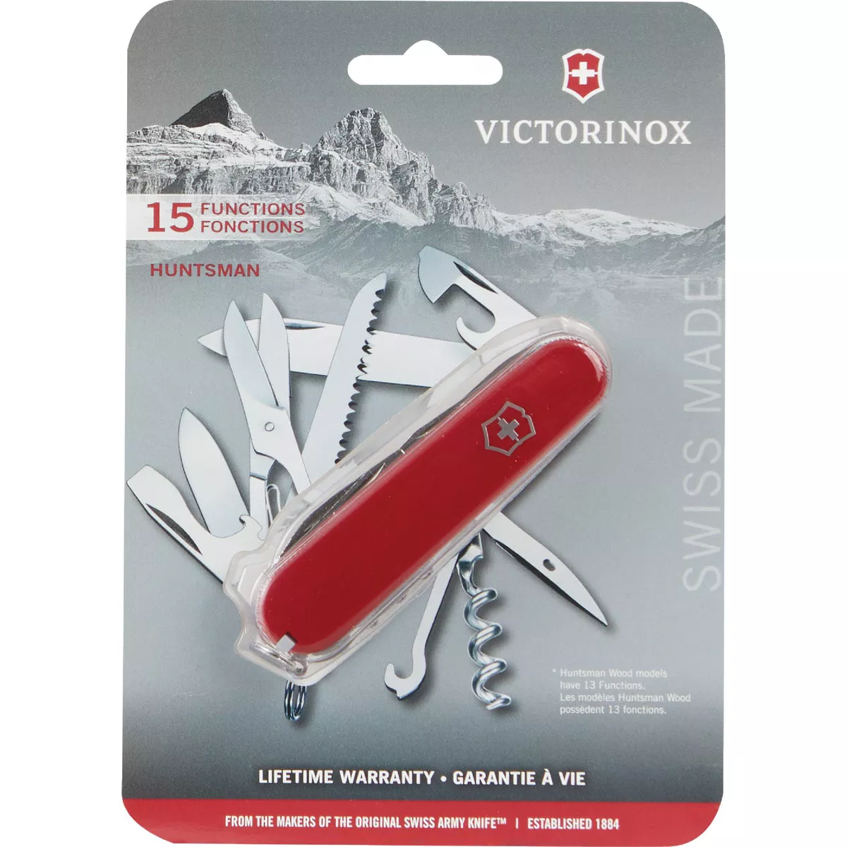 Victorinox Huntsman 15-Function 3-1/2 In. Red Swiss Army Knife - photo 2