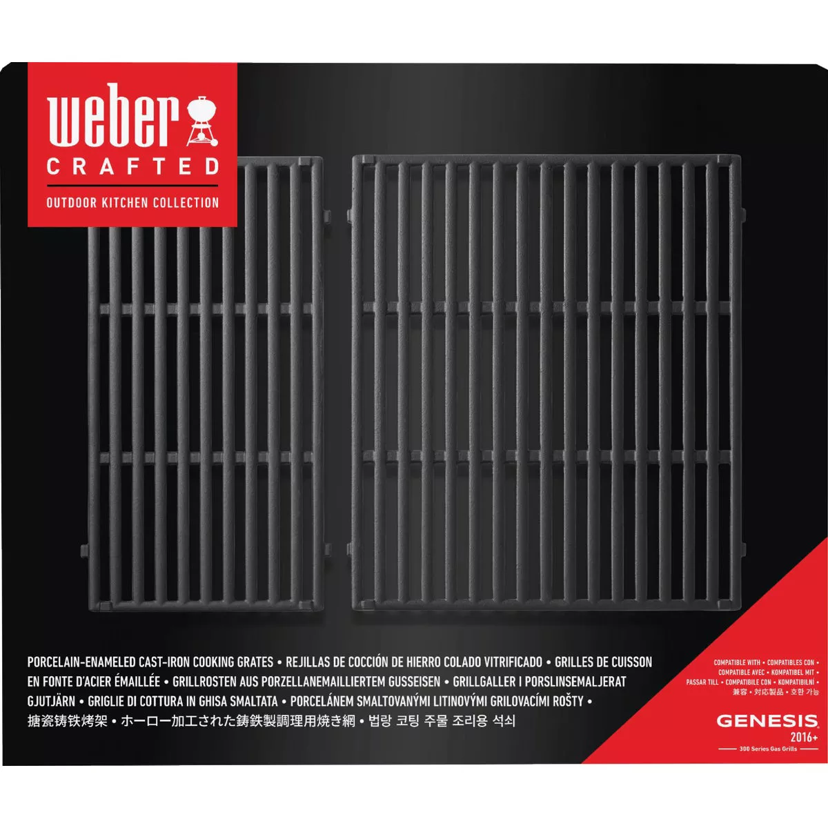 Weber Genesis 300 35.8 In. W. x 17 In. L. Porcelain Enamel Coated Cast Iron Grill Grate - photo 2