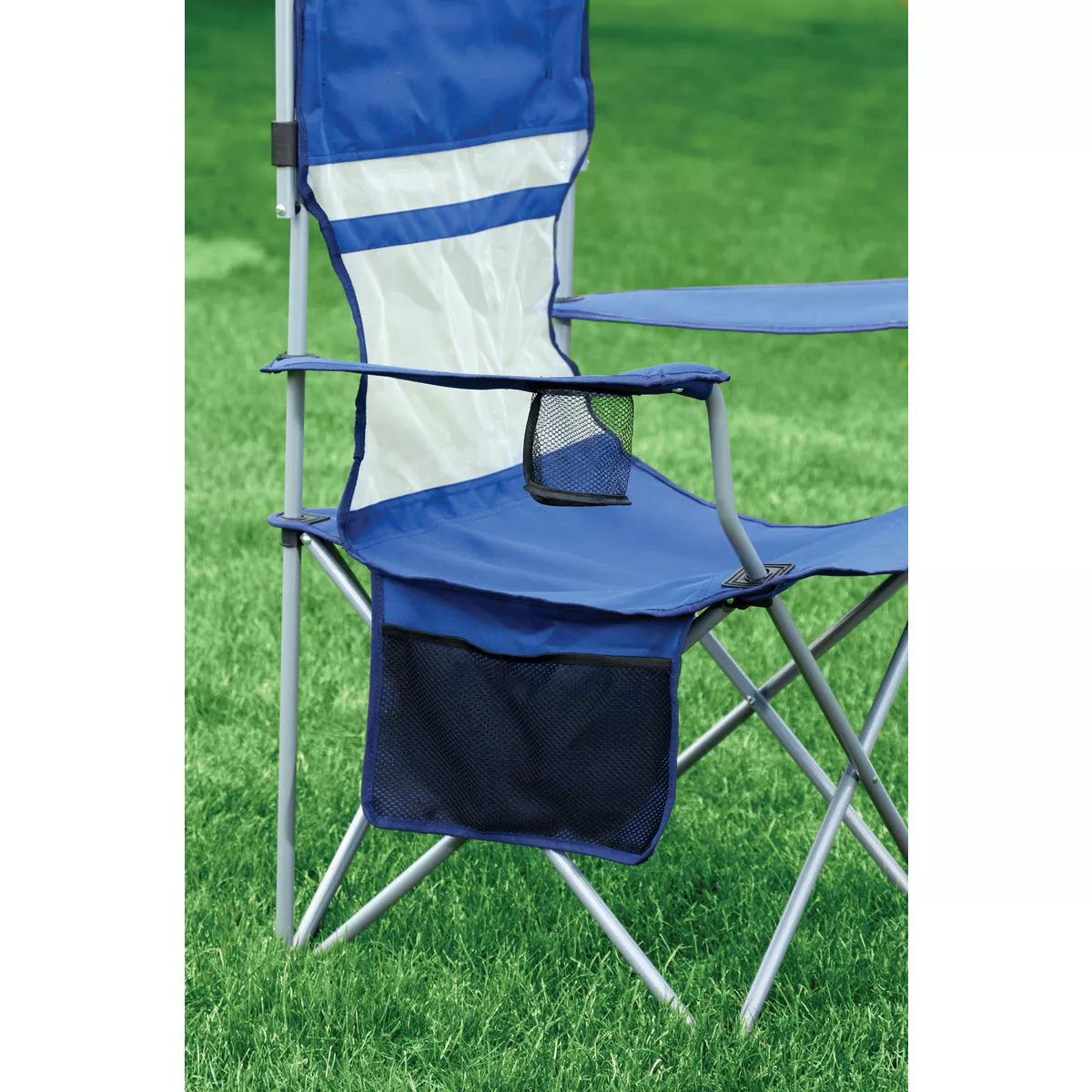 Outdoor Expressions Blue Polyester Omni-Directional Canopy Camp Chair - photo 5