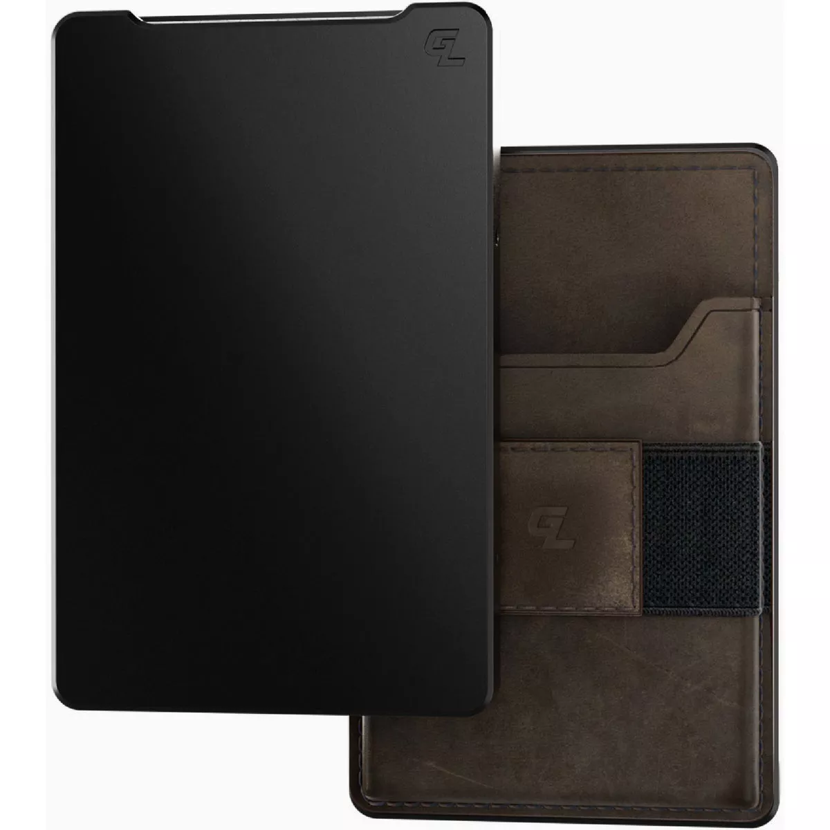 Groove Midnight Black/Brown Leather Wallet