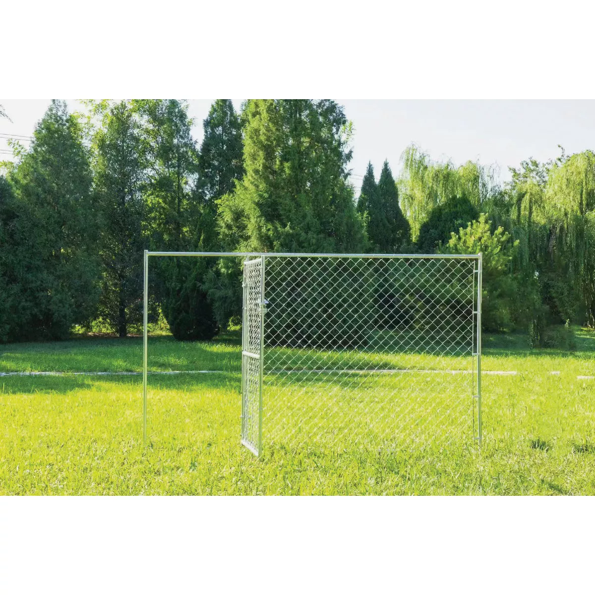 KennelMaster 10 Ft. W. x 6 Ft. H. Chain Link Steel Kennel Panel with Door - photo 4