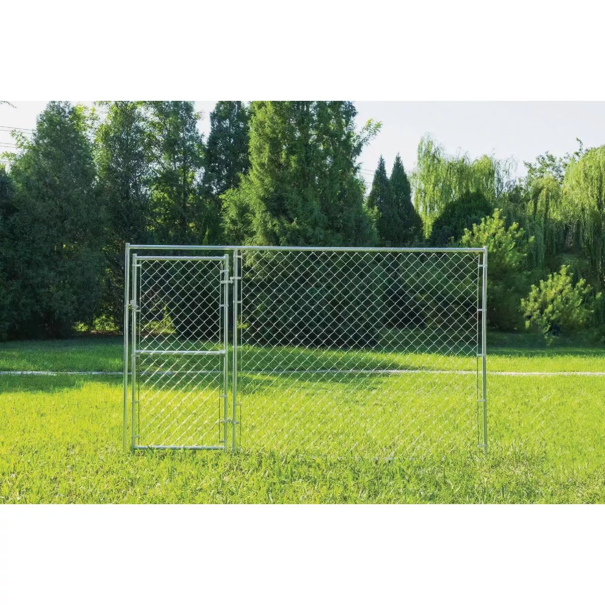 KennelMaster 10 Ft. W. x 6 Ft. H. Chain Link Steel Kennel Panel with Door - photo 2