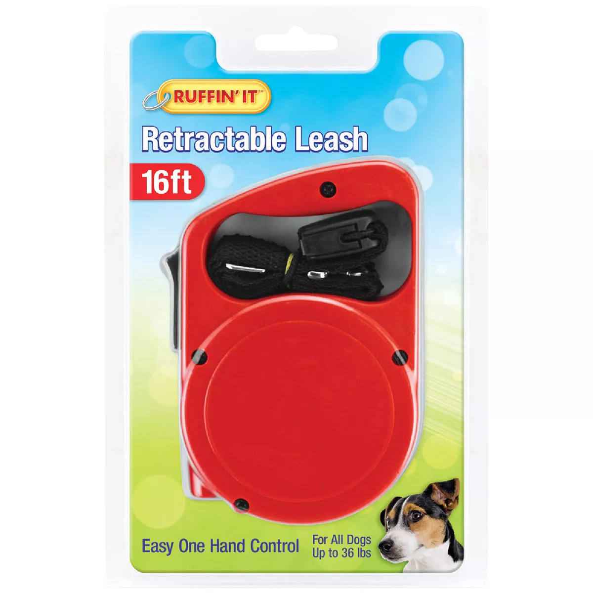 Westminster Pet Ruffin' it 16 Ft. Webbed Up to 36 Lb. Dog Retractable Leash - photo 2