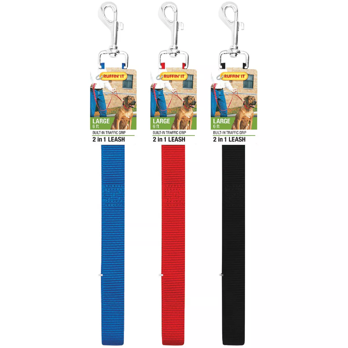 Westminster Pet Ruffin' it 6 Ft. Nylon 2-In-1 Dog Leash - photo 4