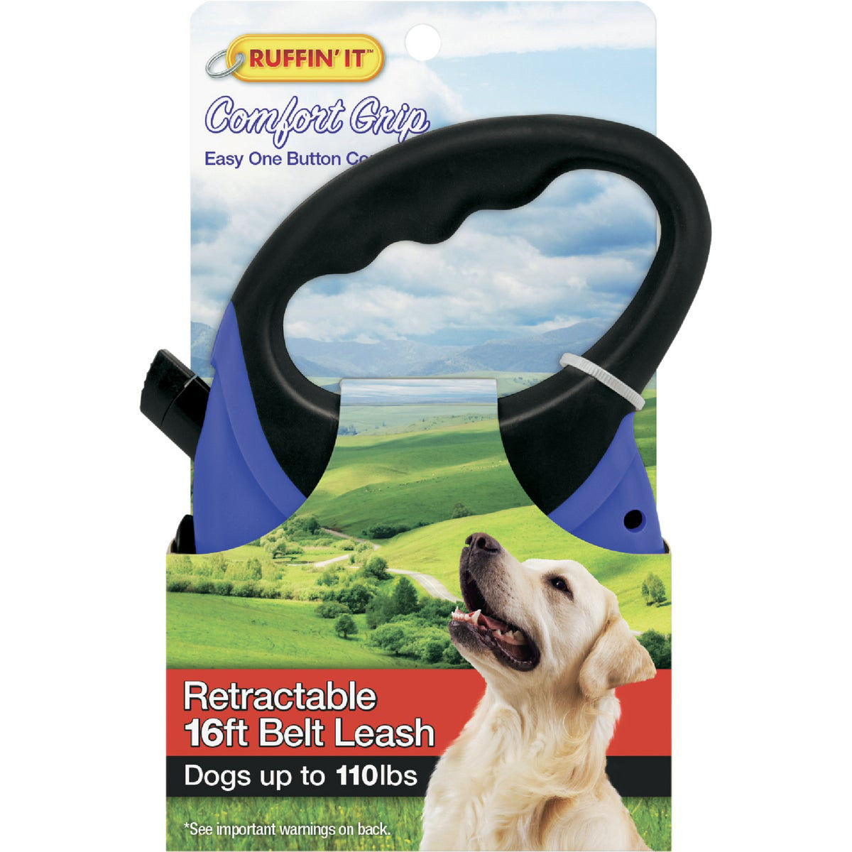 Westminster Pet Ruffin' it 16 Ft. Cord Up to 110 Lb. Dog Retractable Leash  | Do it Best