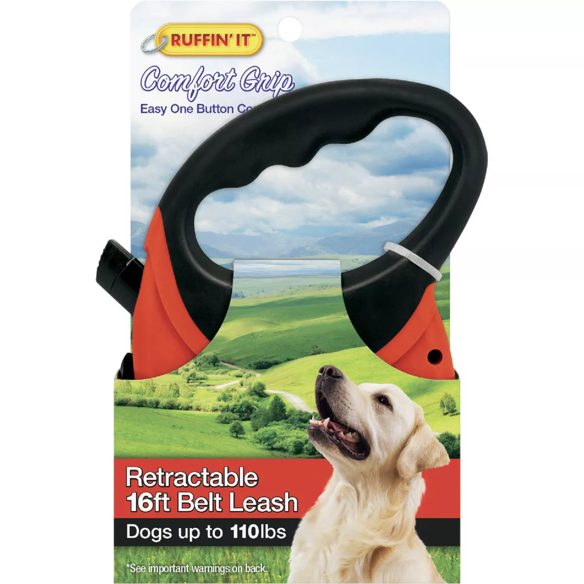 Westminster Pet Ruffin' it 16 Ft. Cord Up to 110 Lb. Dog Retractable Leash - photo 2