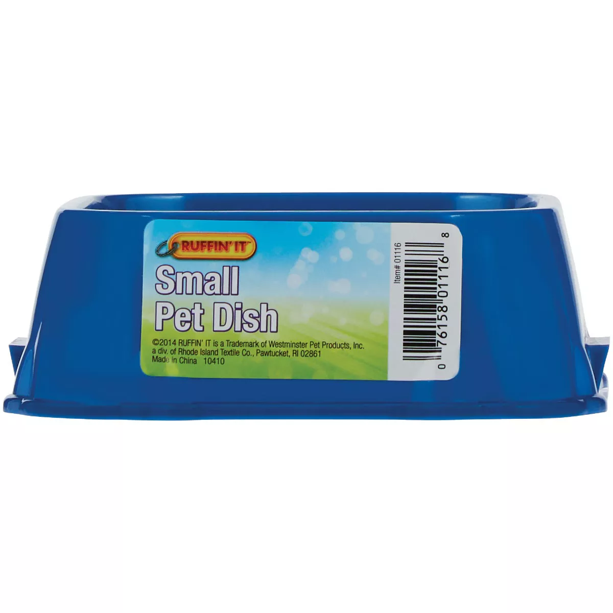 Westminster Pet Ruffin' it Plastic Rounded Square Small Pet Food Bowl - photo 2