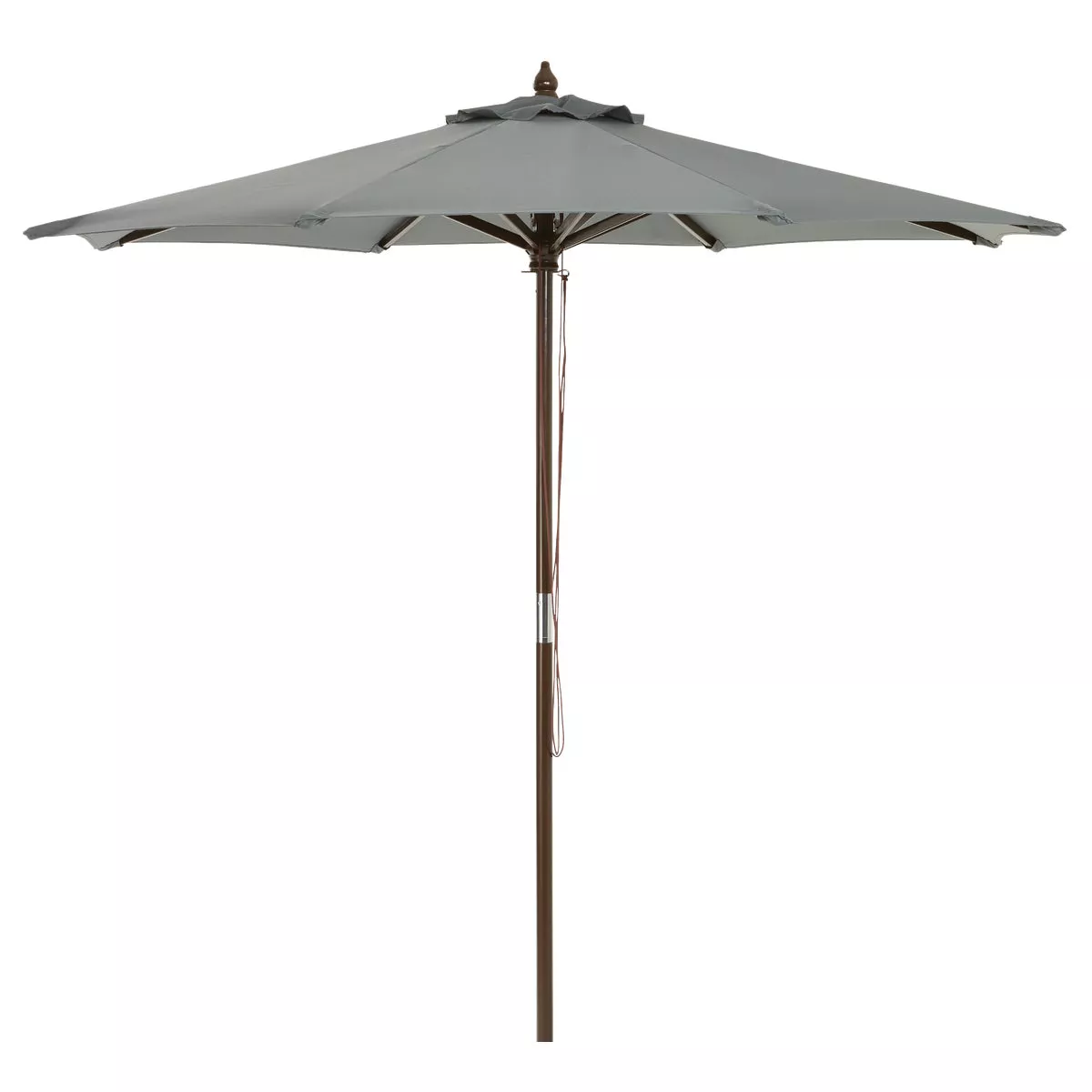 Outdoor Expressions 7.5 Ft. Pulley Gray Market Patio Umbrella with Chrome Plated Hardware - photo 2