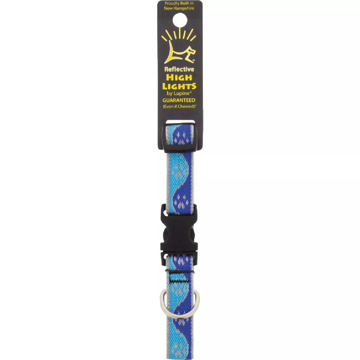 Lupine HL 3/4 In. Reflective Blue Paws 9 to 14 In. Adjustable Collar