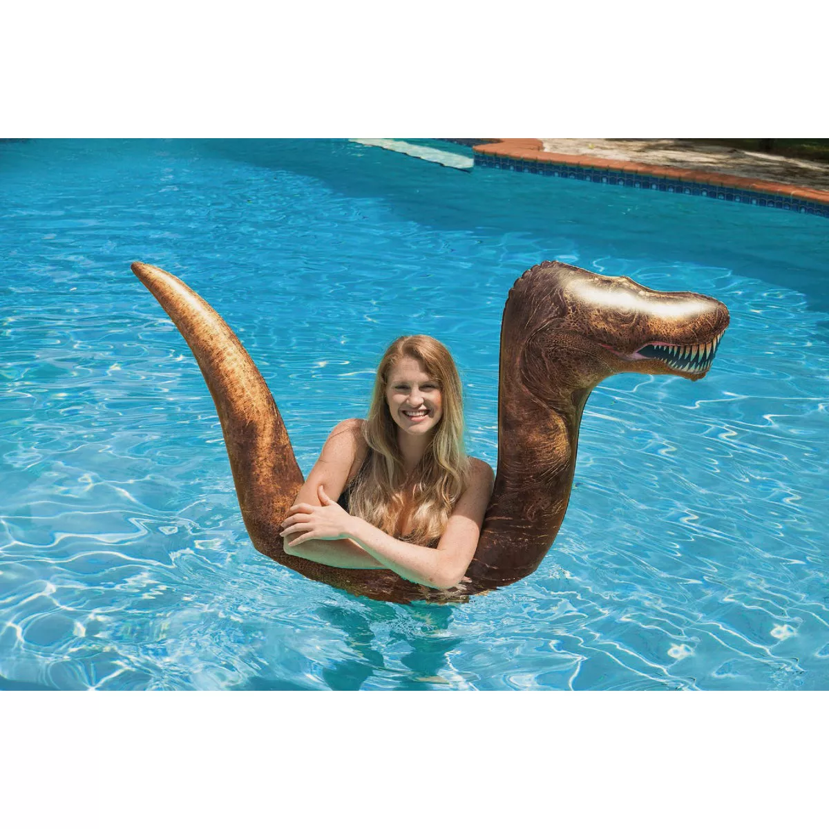 PoolCandy T-Rex Ride-On Noodle Pool Float - photo 3