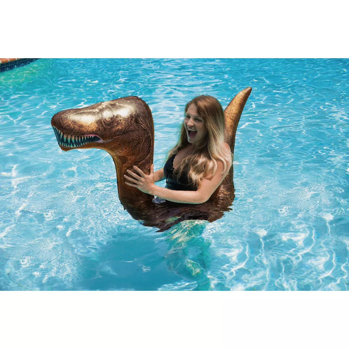 PoolCandy T-Rex Ride-On Noodle Pool Float - photo 4