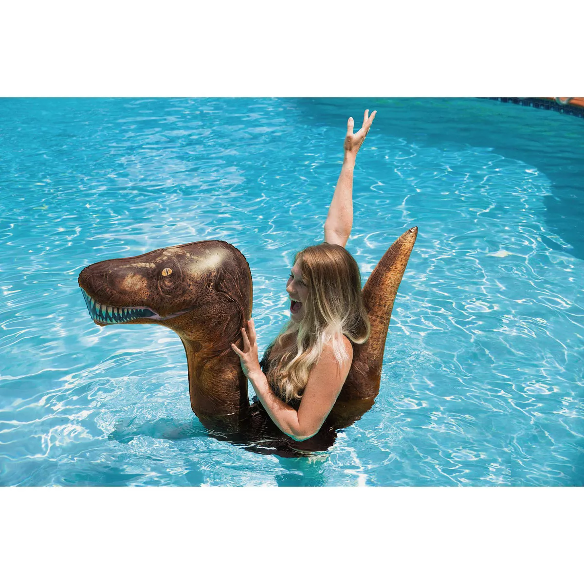 PoolCandy T-Rex Ride-On Noodle Pool Float - photo 2