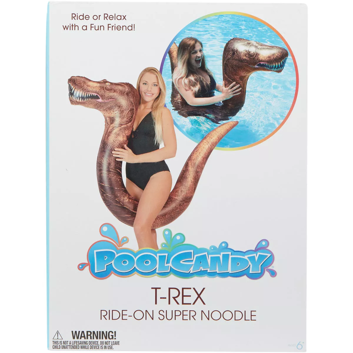 PoolCandy T-Rex Ride-On Noodle Pool Float - photo 5