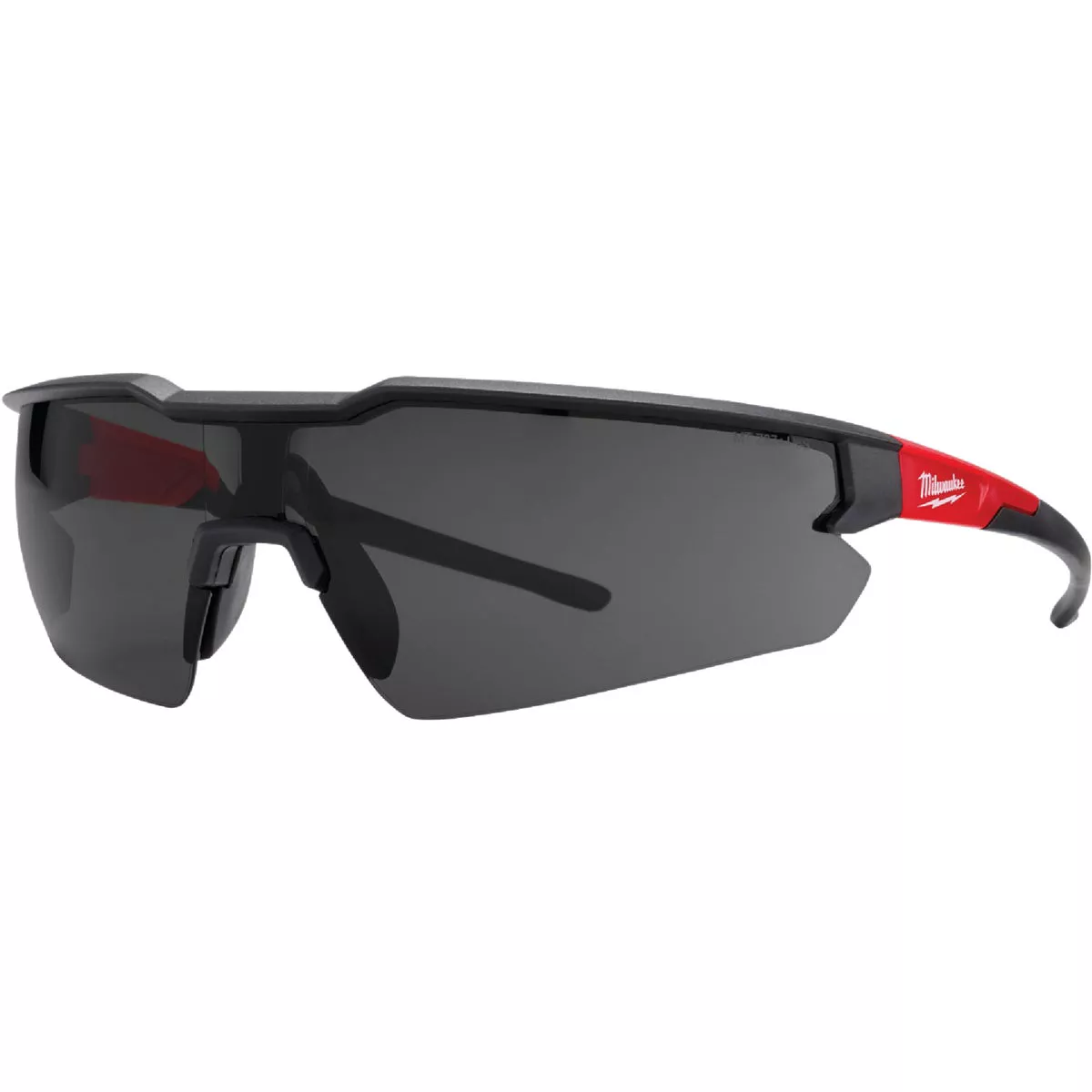 Milwaukee Red & Black Frame Safety Glasses with Tinted Anti-Scratch Lenses
