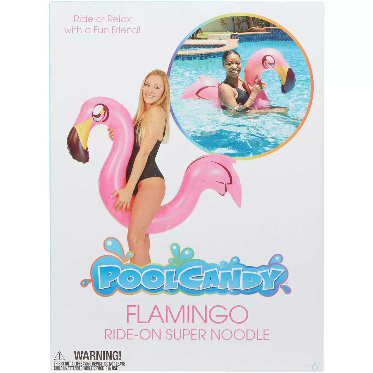 PoolCandy Flamingo Ride-On Noodle Pool Float - photo 2