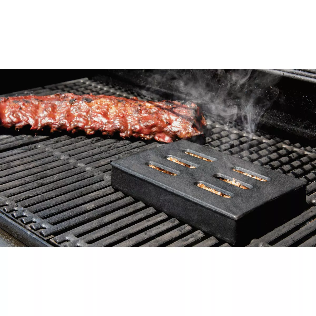 Char-Broil 5.13 In. x 8.12 In. Cast Iron Smoker Box - photo 3